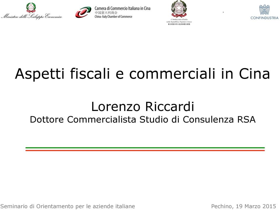 Studio di Consulenza RSA Seminario di