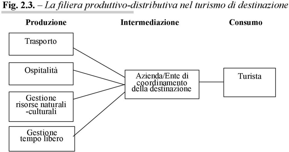 destinazione Produzione Intermediazione Consumo