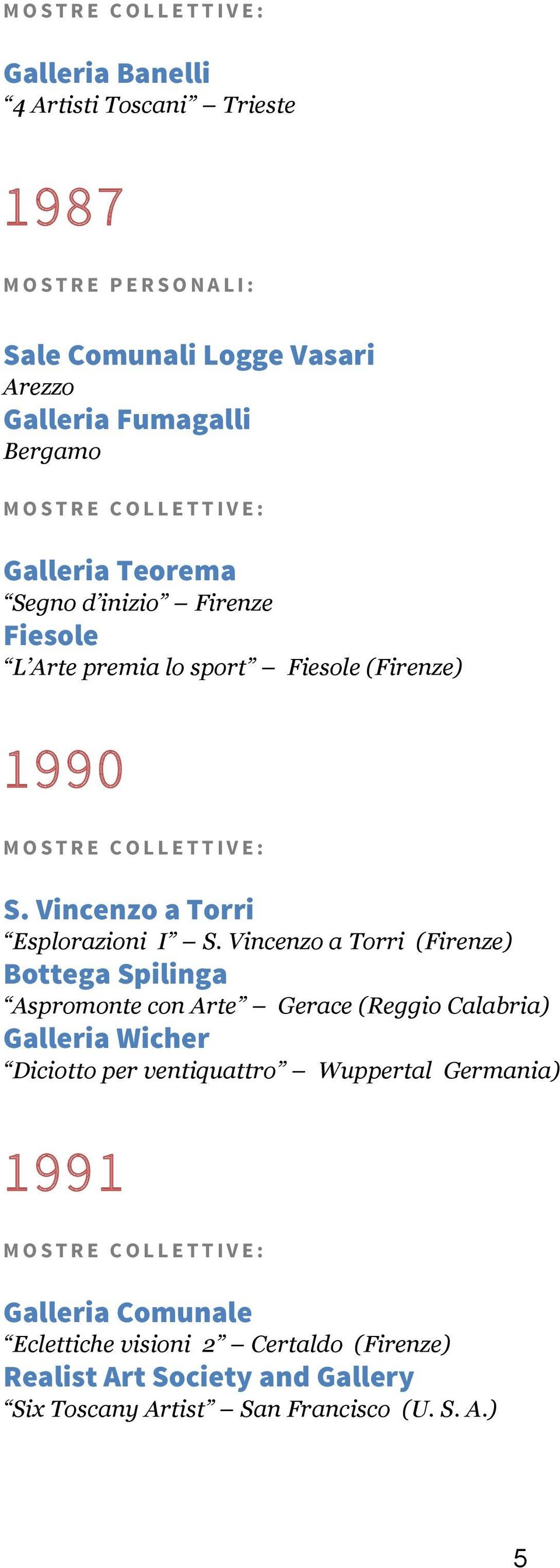 Vincenzo a Torri () Bottega Spilinga Aspromonte con Arte Gerace (Reggio Calabria) Galleria Wicher Diciotto per ventiquattro