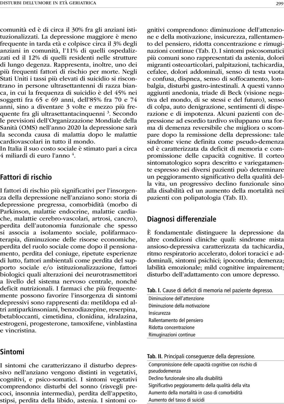 Rappresenta, inoltre, uno dei più frequenti fattori di rischio per morte.