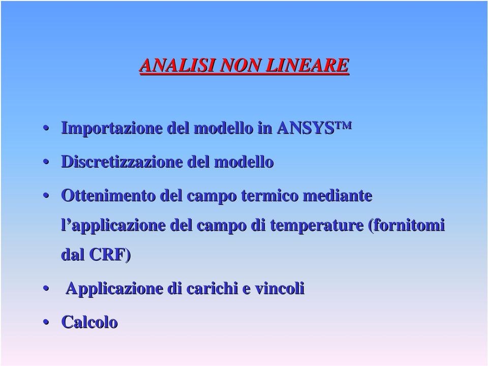 termico mediante l applicazione del campo di