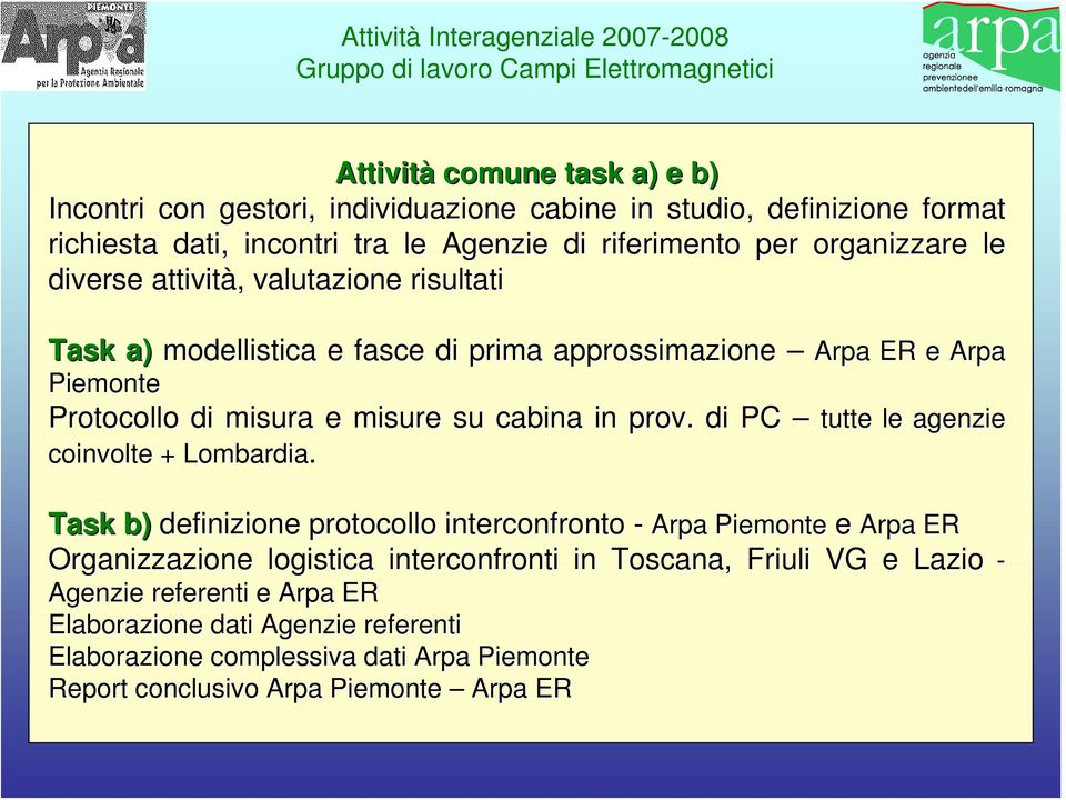 cabina in prov. di PC tutte le agenzie coinvolte + Lombardia.