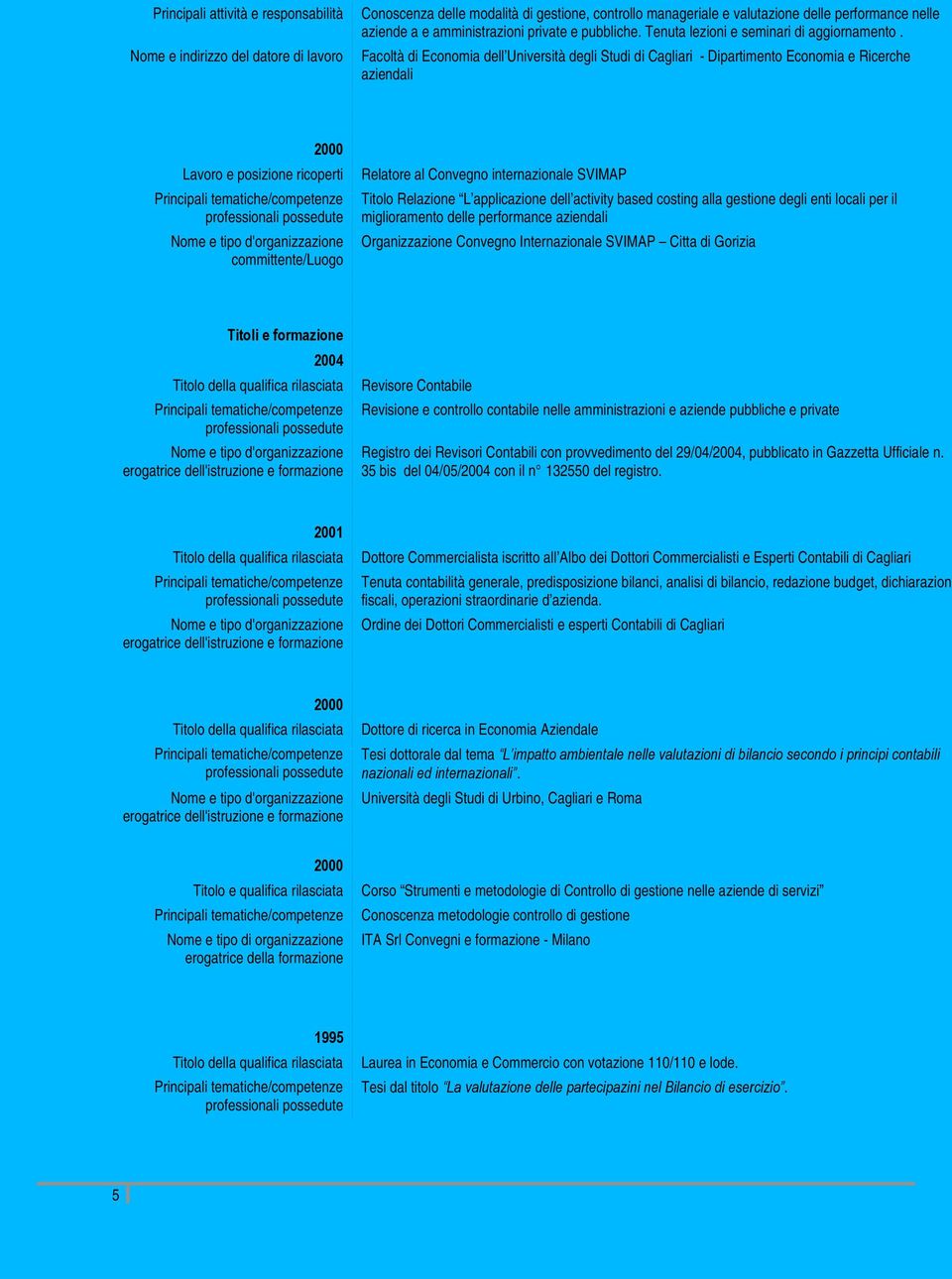 Titolo Relazione L applicazione dell activity based costing alla gestione degli enti locali per il miglioramento delle performance aziendali Organizzazione Convegno Internazionale SVIMAP Citta di