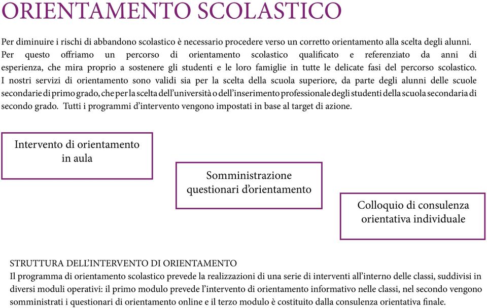 percorso scolastico.