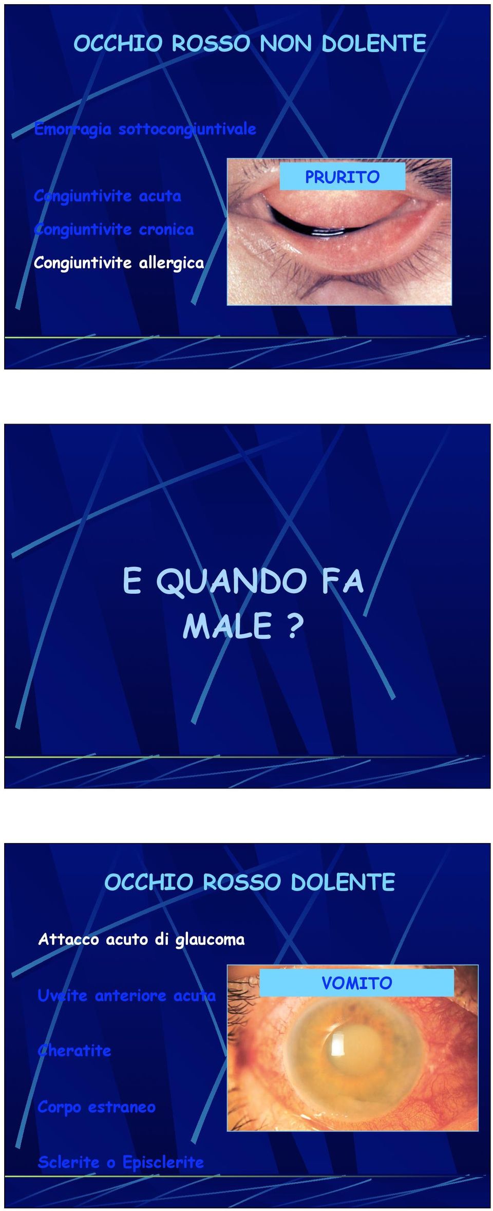 QUANDO FA MALE?