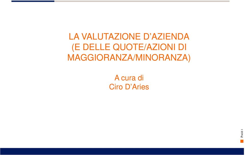 QUOTE/AZIONI DI