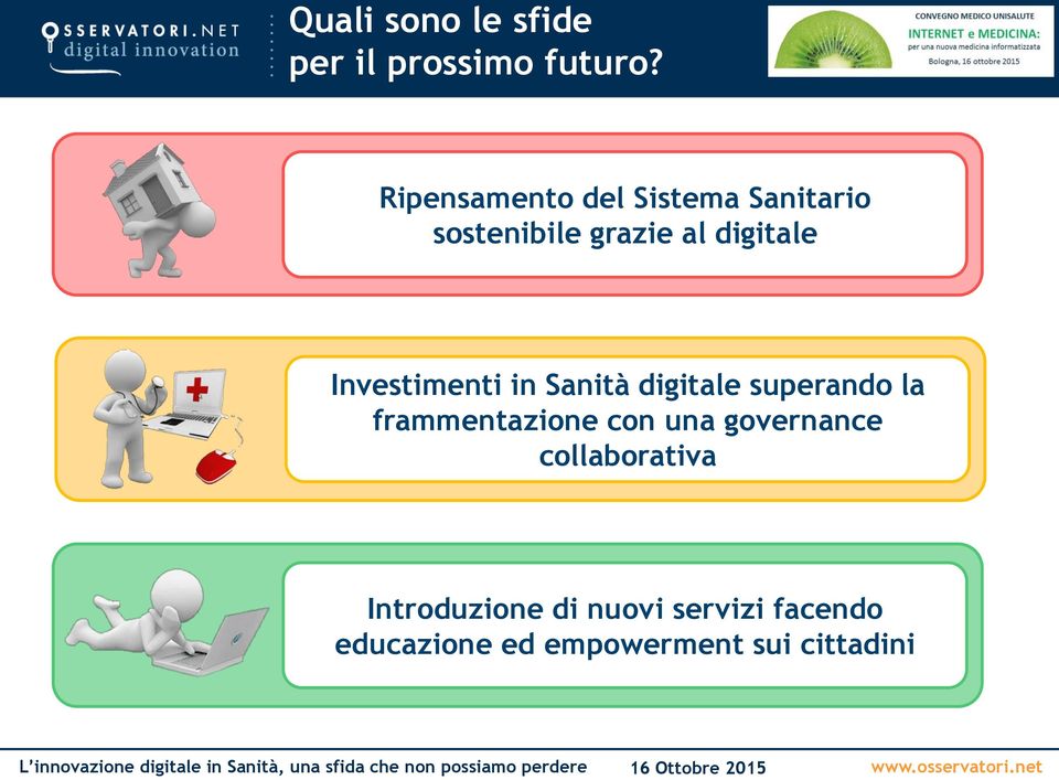 Investimenti in Sanità digitale superando la frammentazione con una