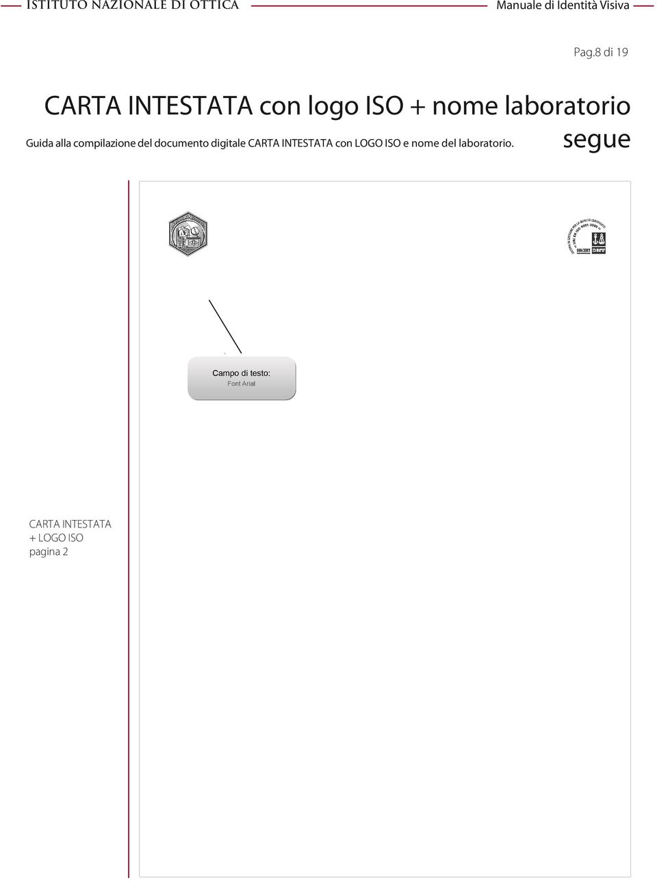 digitale CARTA INTESTATA con LOGO ISO e nome del