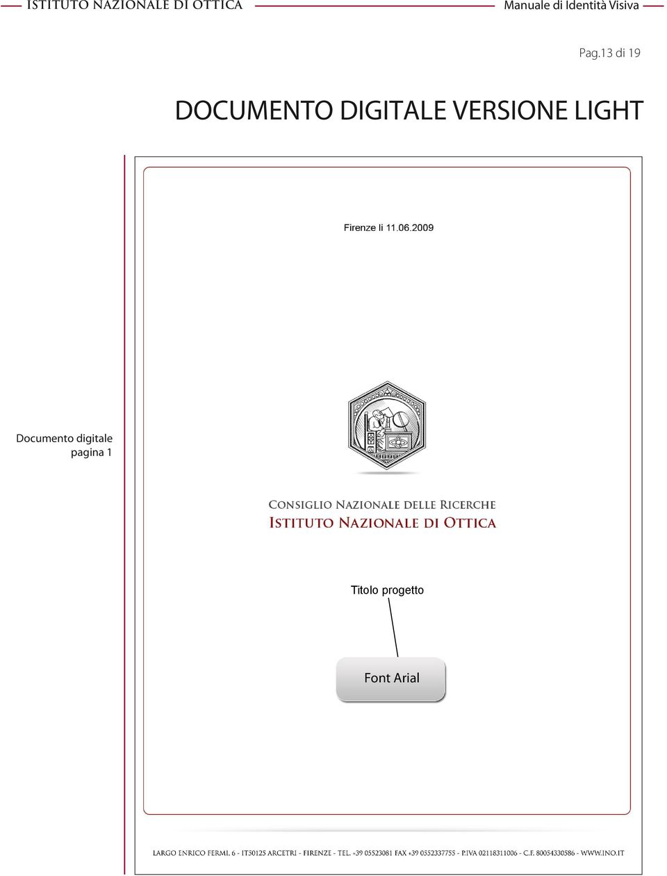 Documento digitale pagina