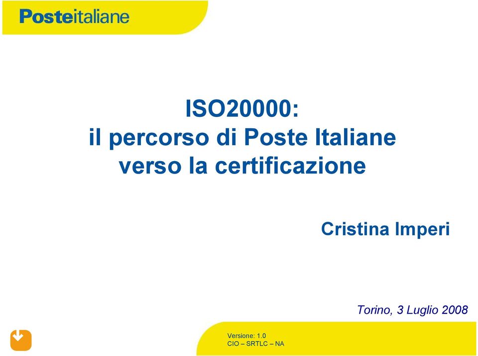 certificazione Cristina