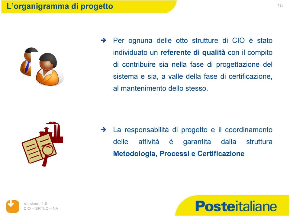 sia, a valle della fase di certificazione, al mantenimento dello stesso.