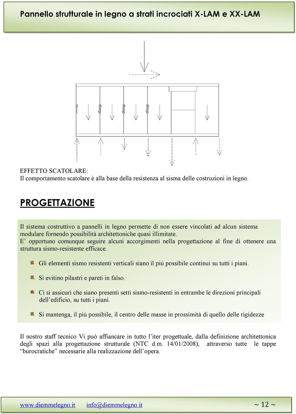 E opportuno comunque seguire alcuni accorgimenti nella progettazione al fine di ottenere una struttura sismo-resistente efficace.