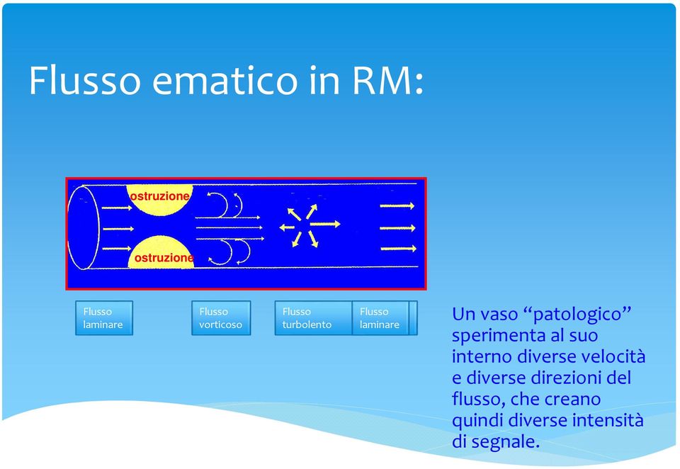 patologico sperimenta al suo interno diverse velocità e