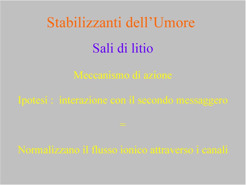 interazione con il secondo messaggero =