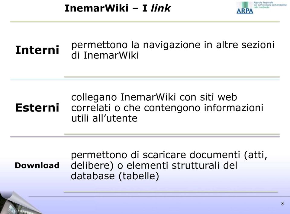 contengono informazioni utili all utente Download permettono di