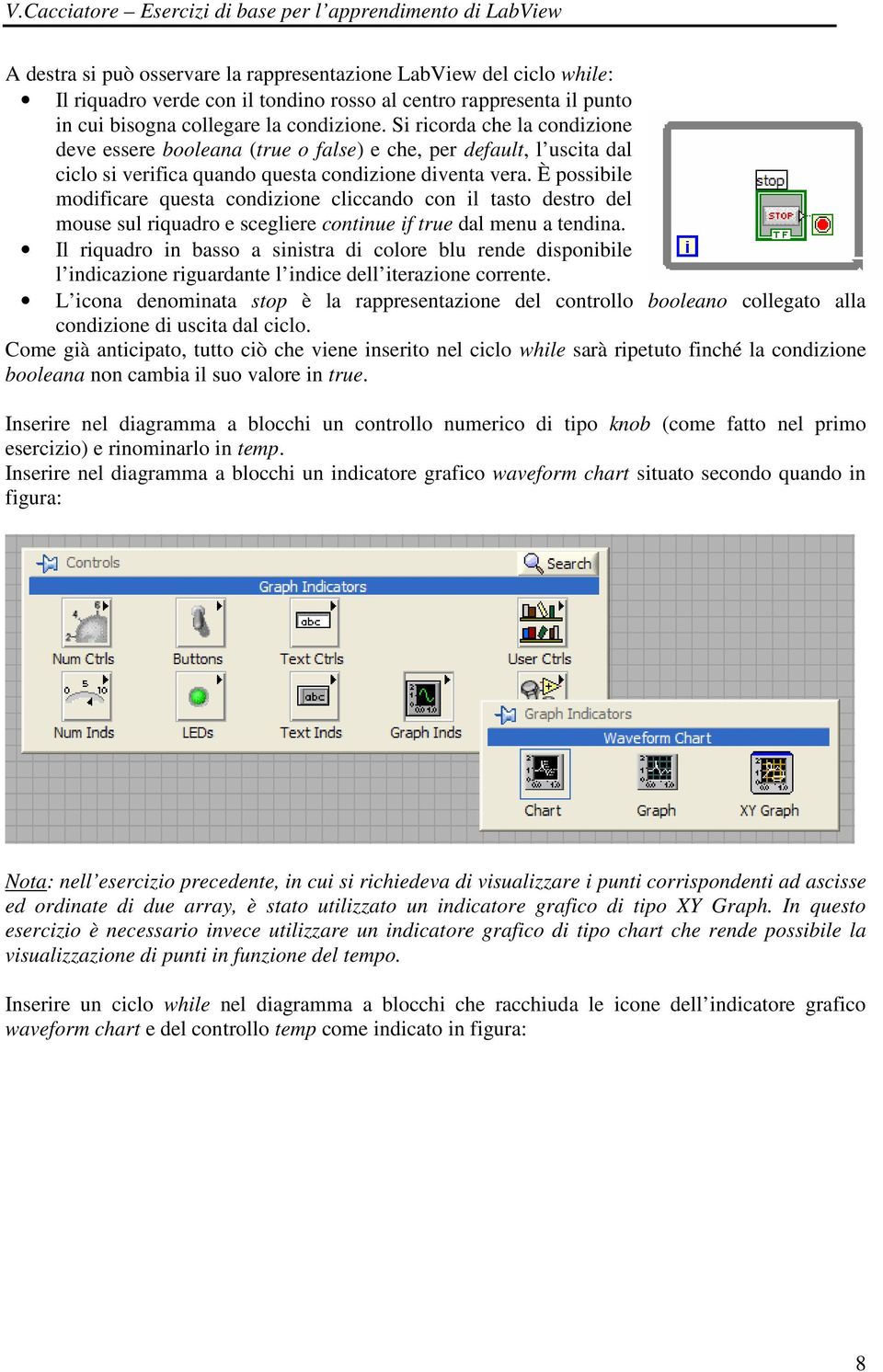 È possibile modificare questa condizione cliccando con il tasto destro del mouse sul riquadro e scegliere continue if true dal menu a tendina.