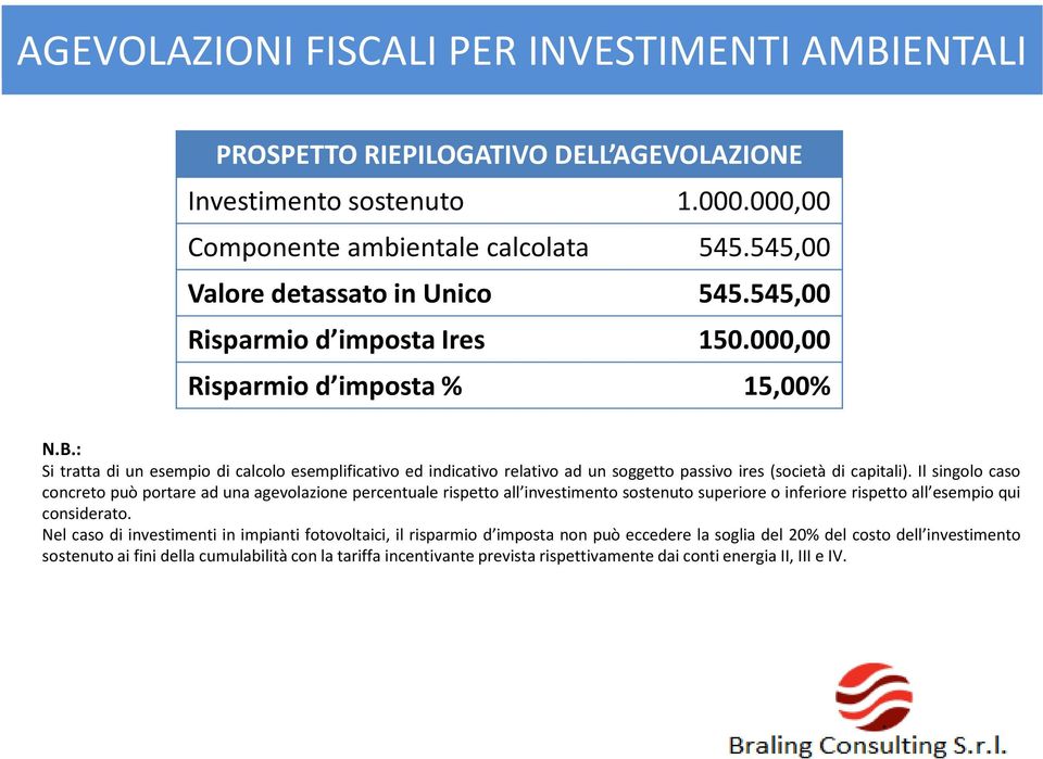 : Si tratta di un esempio di calcolo esemplificativo ed indicativo relativo ad un soggetto passivo ires (società di capitali).