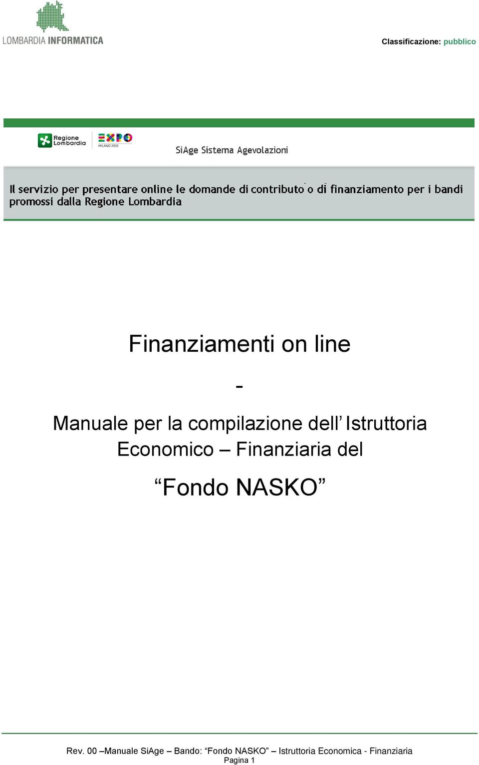 Finanziaria del Fondo NASKO Rev.