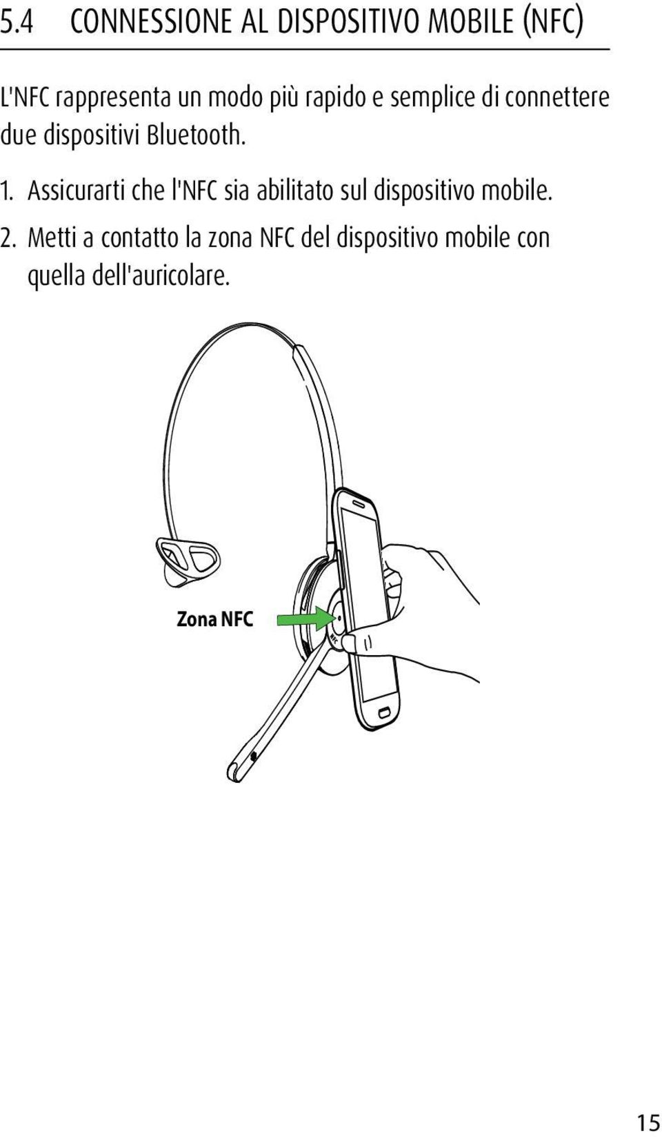 Assicurarti che l'nfc sia abilitato sul dispositivo mobile. 2.