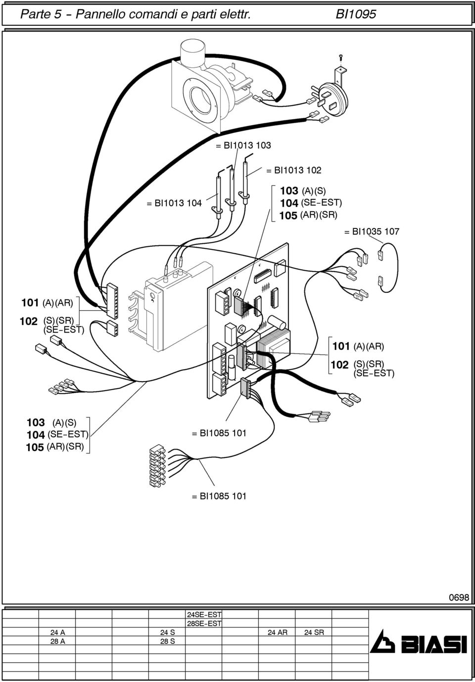 BI1035 107 (A)(AR) (S)(SR) (SE--EST) (A)(AR) (S)(SR) (SE--EST) 103