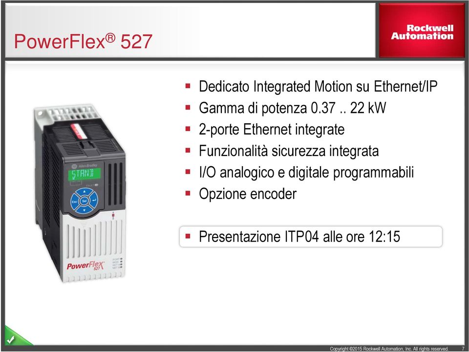 . 22 kw 2-porte Ethernet integrate Funzionalità sicurezza