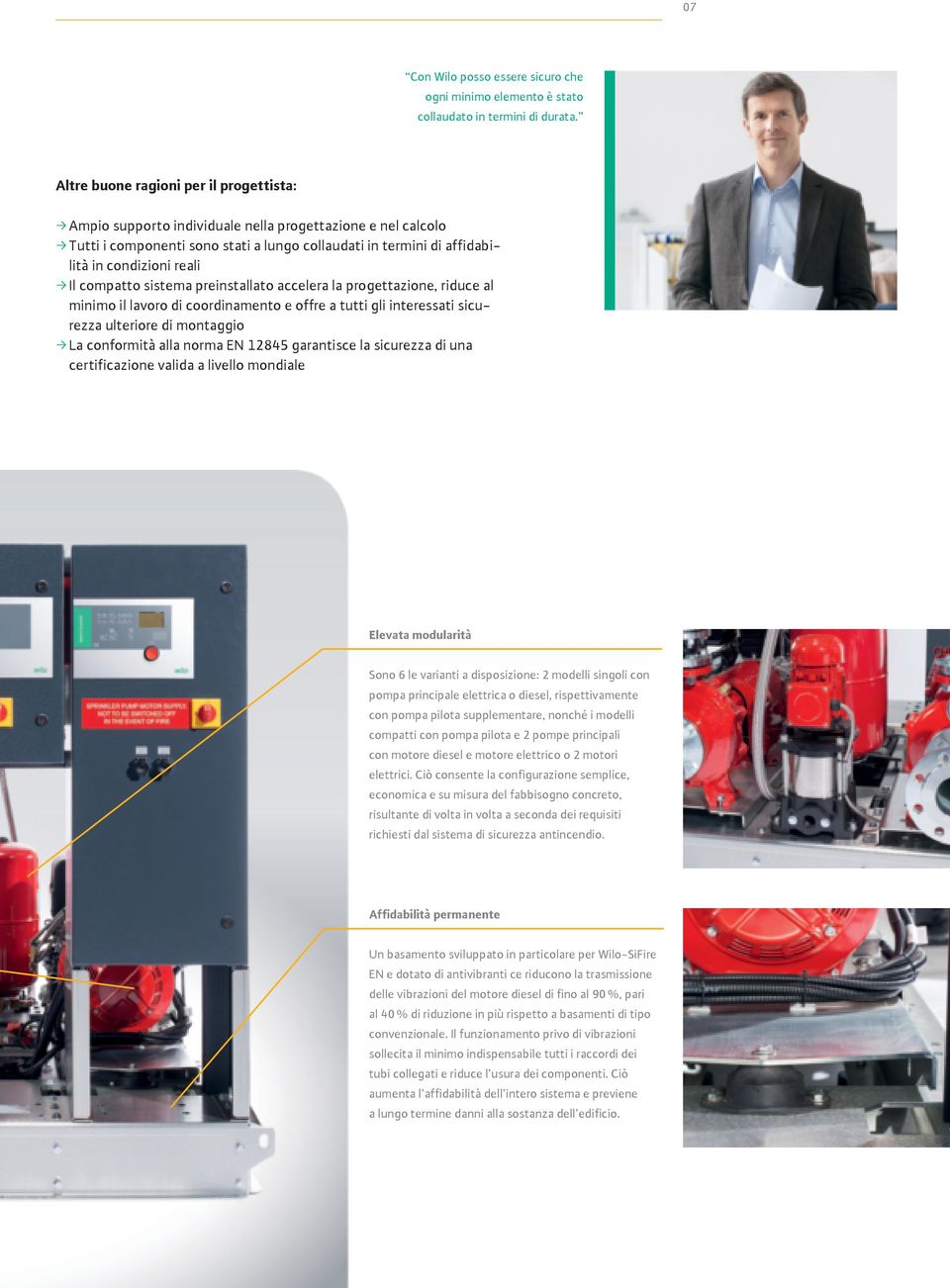 reali ƒ Il compatto sistema preinstallato accelera la progettazione, riduce al minimo il lavoro di coordinamento e offre a tutti gli interessati sicurezza ulteriore di montaggio ƒ La conformità alla