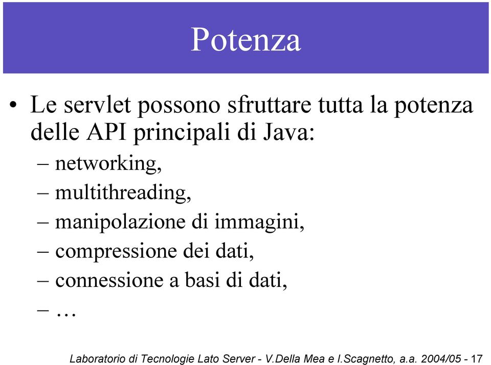 immagini, compressione dei dati, connessione a basi di dati,