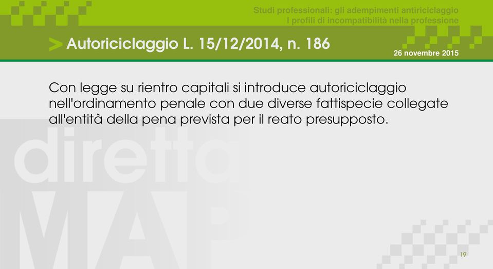 autoriciclaggio nell'ordinamento penale con due