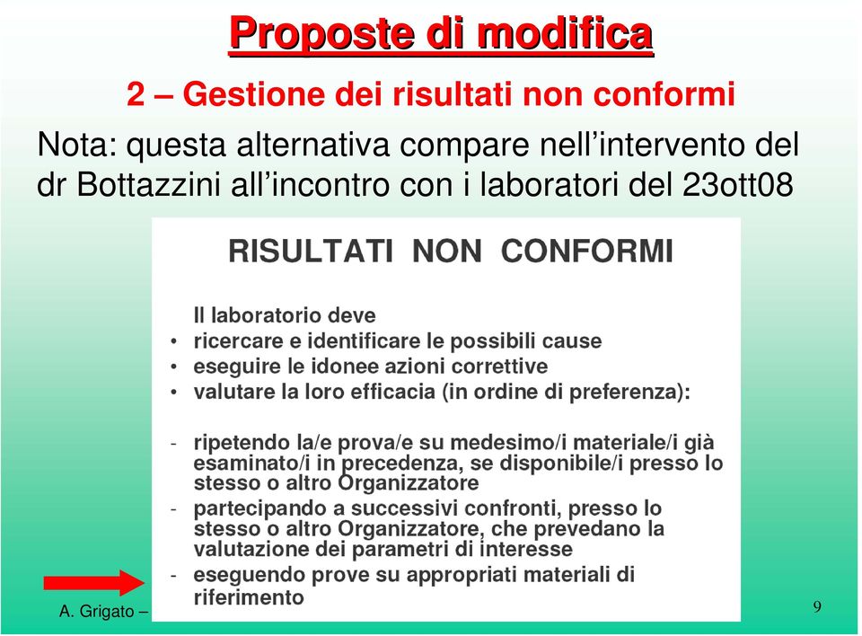 alternativa compare nell intervento del dr