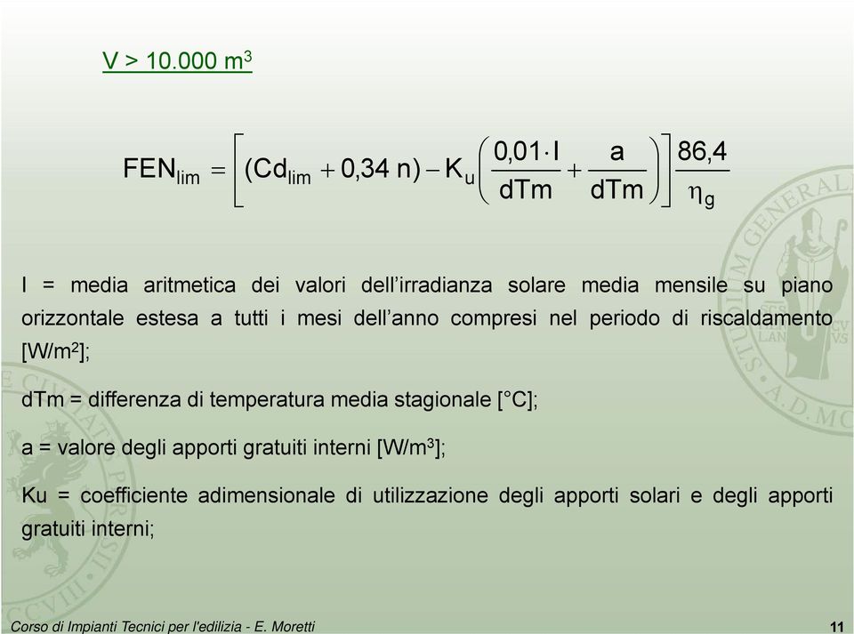 irradianza di solare media mensile su piano orizzontale estesa a tutti i mesi dell anno compresi nel periodo di