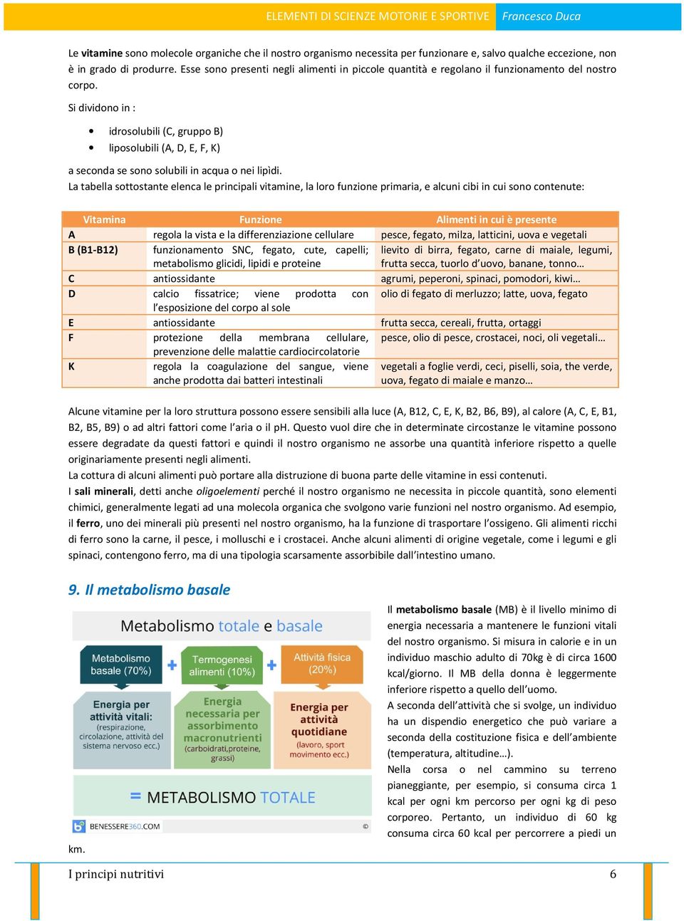 Si dividono in : idrosolubili (C, gruppo B) liposolubili (A, D, E, F, K) a seconda se sono solubili in acqua o nei lipìdi.