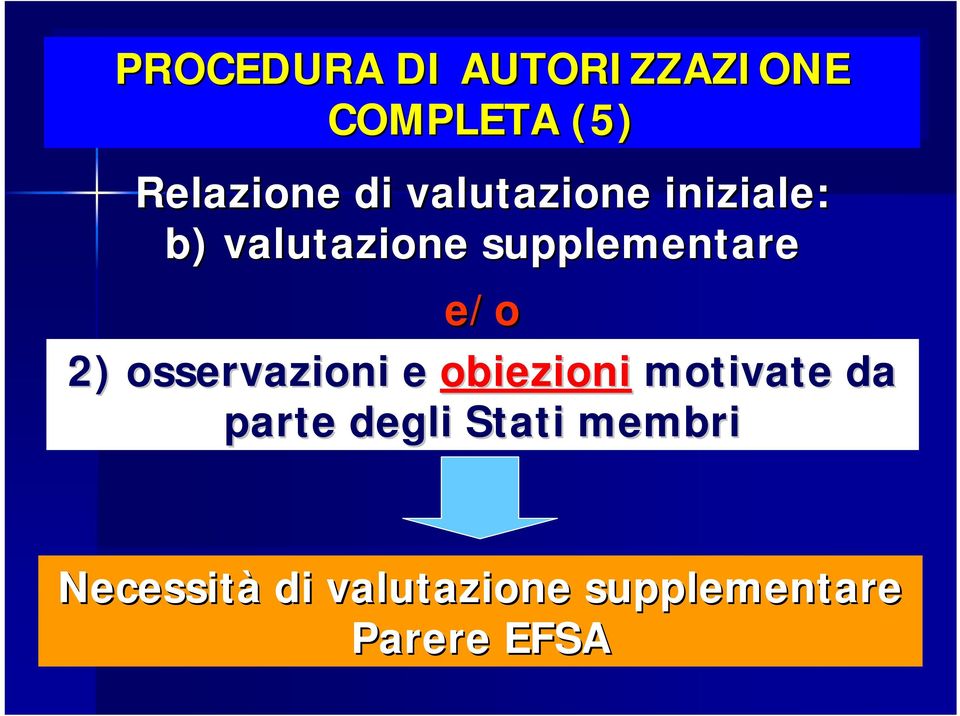 2) osservazioni e obiezioni motivate da parte degli