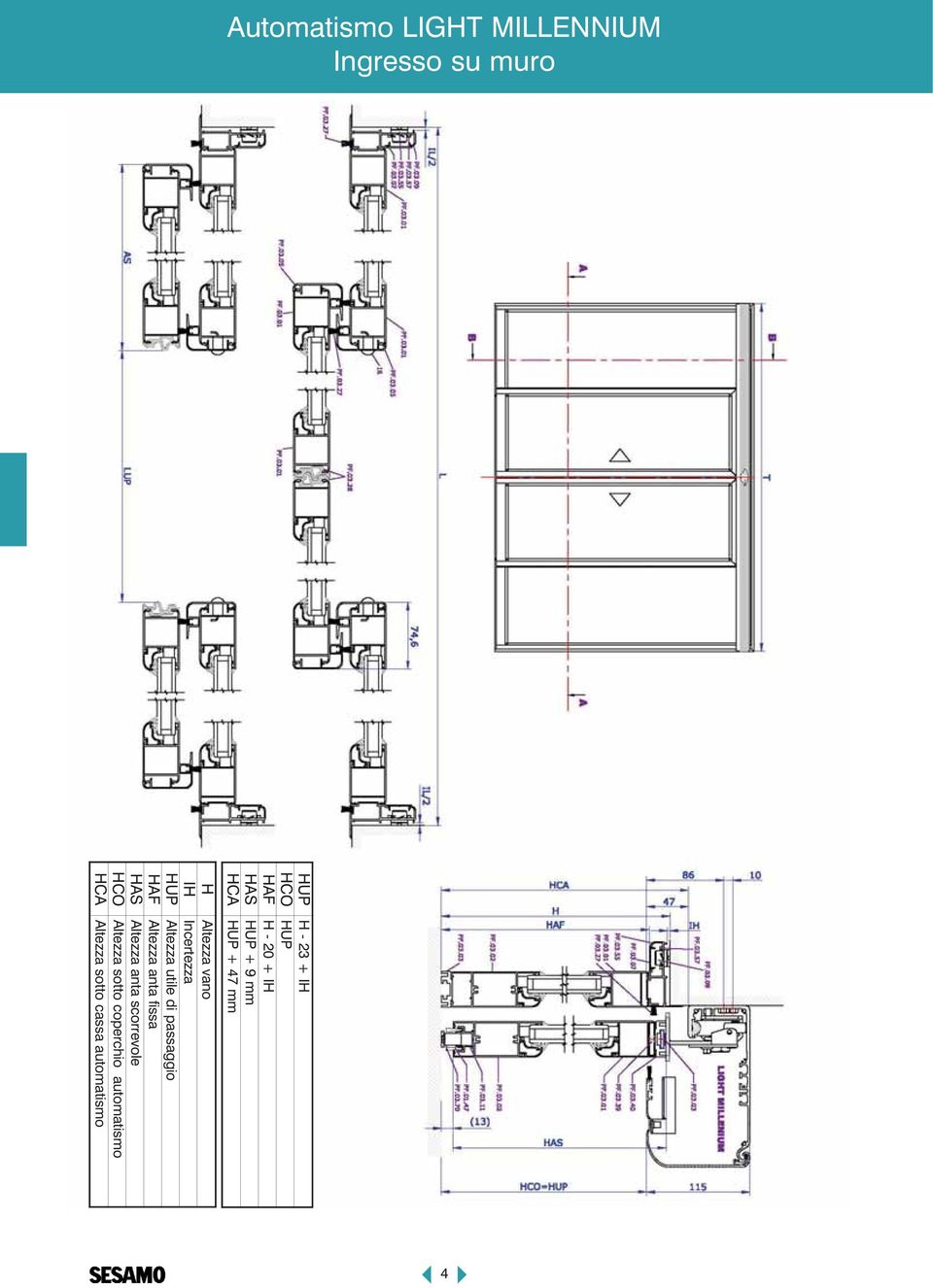 muro HUP H - 23 + IH