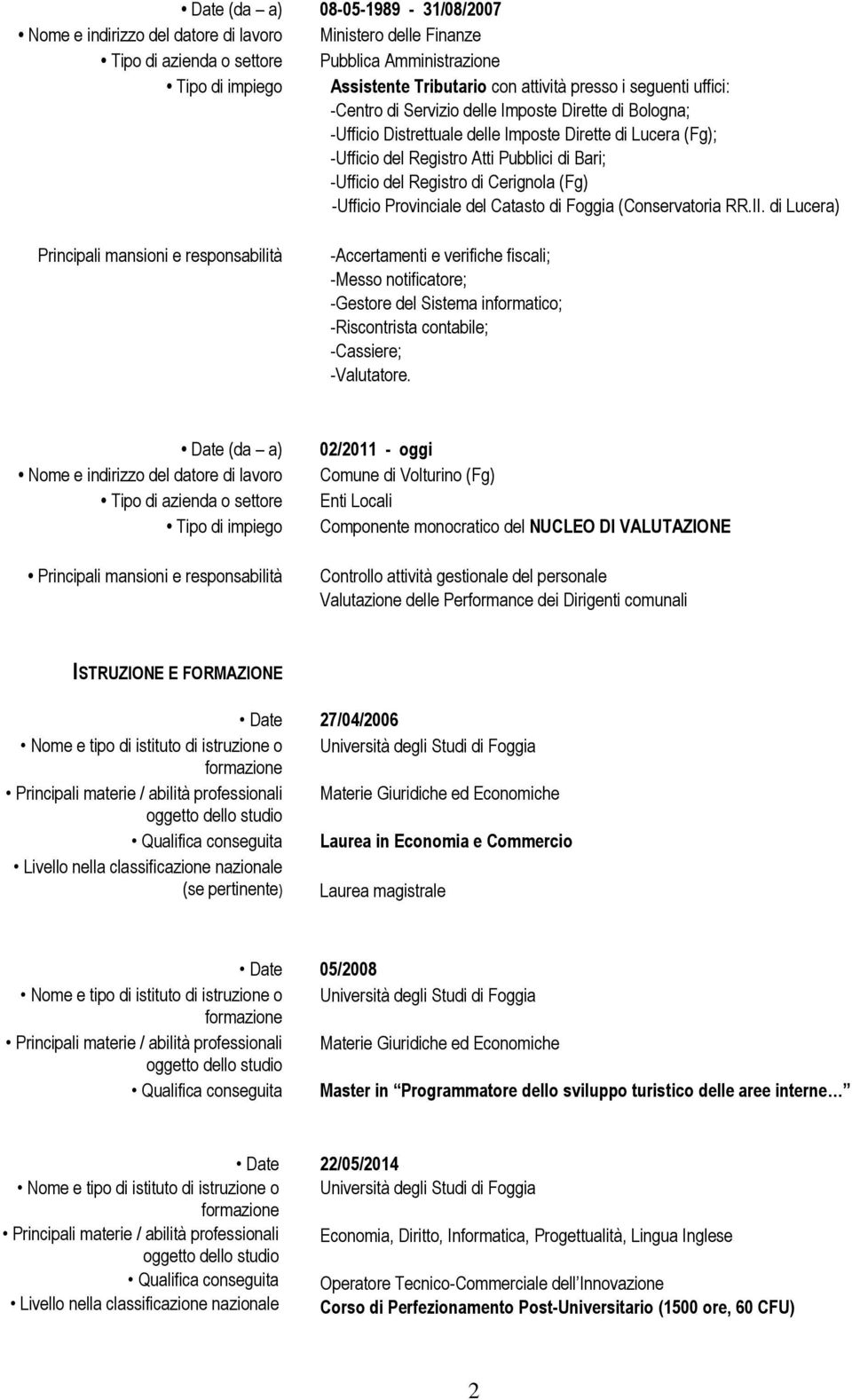 Registro di Cerignola (Fg) -Ufficio Provinciale del Catasto di Foggia (Conservatoria RR.II.