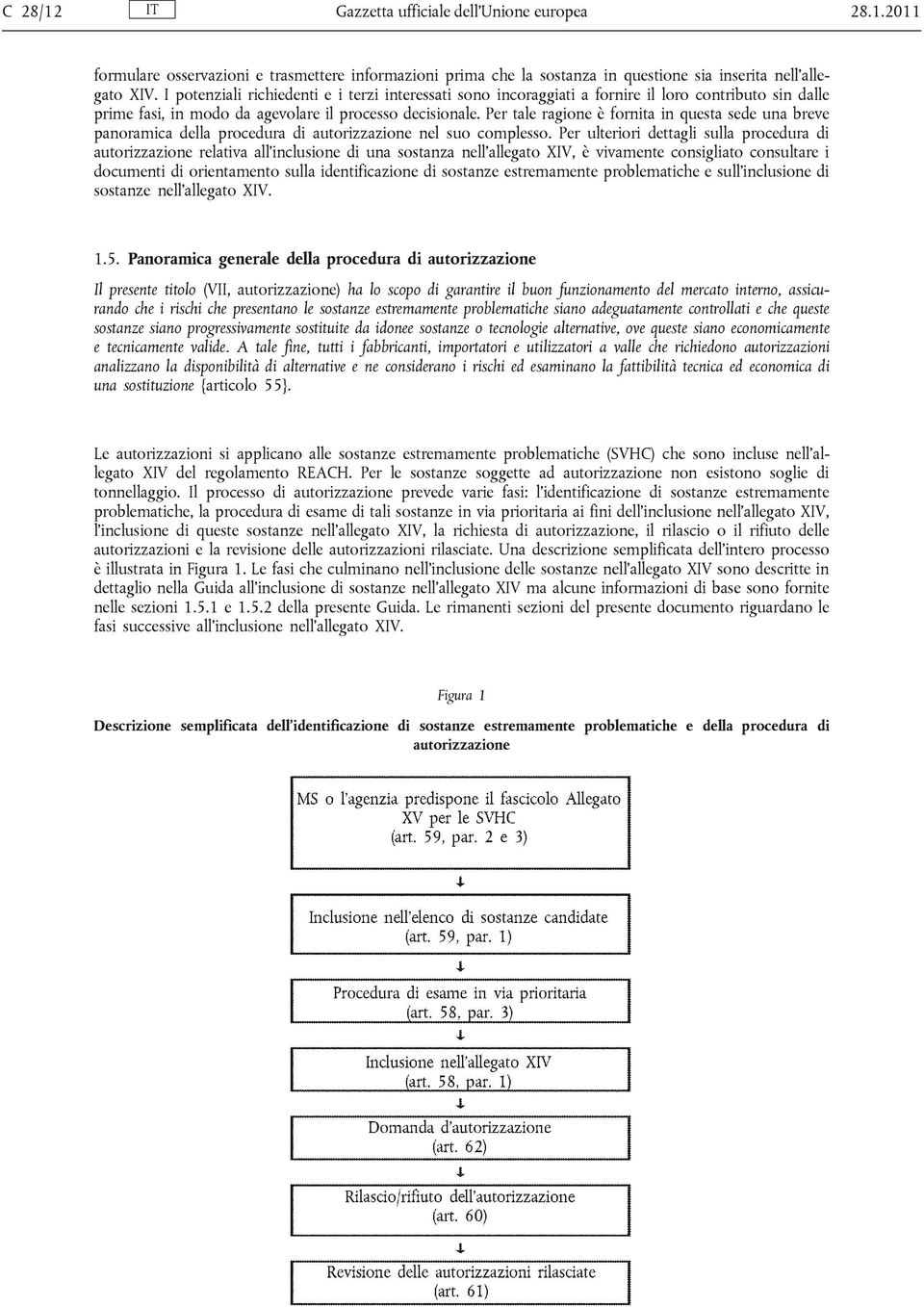 Per tale ragione è fornita in questa sede una breve panoramica della procedura di autorizzazione nel suo complesso.