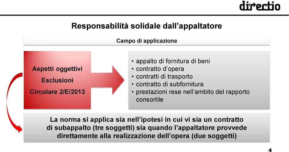 rapporto consortile La norma si applica sia nell ipotesi in cui vi sia un contratto di subappalto