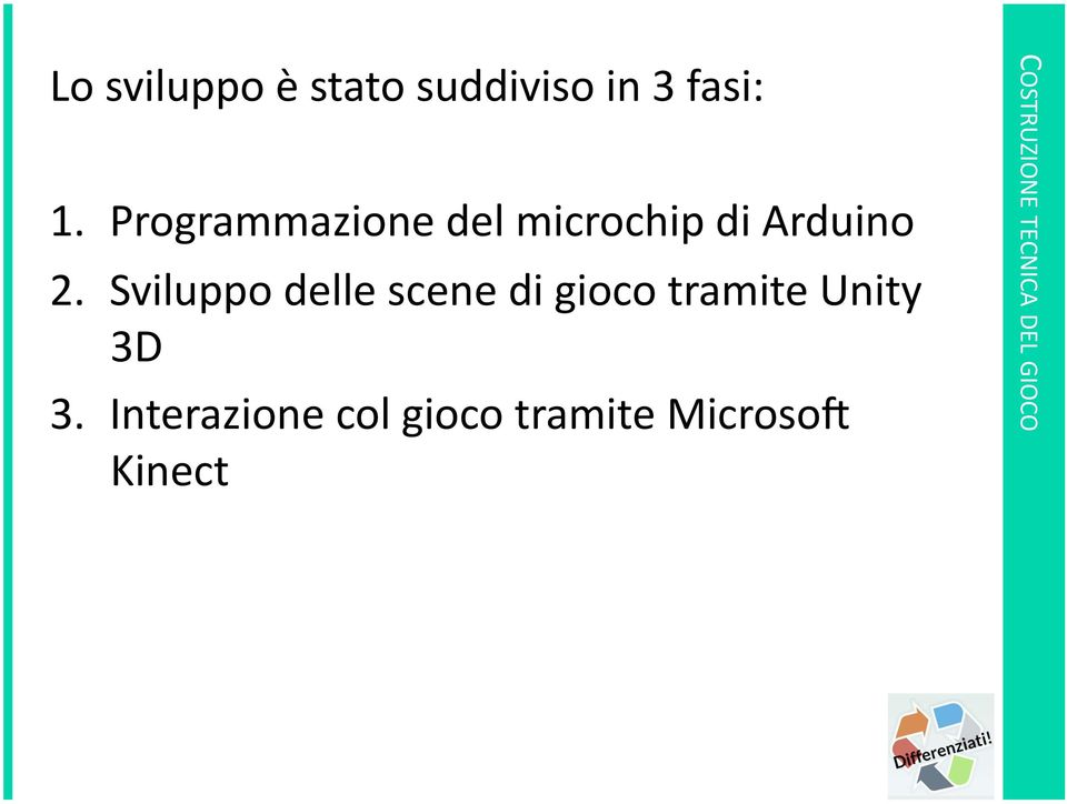 Sviluppo delle scene di gioco tramite Unity 3D 3.