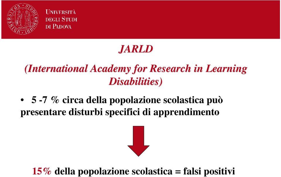 scolastica può presentare disturbi specifici di