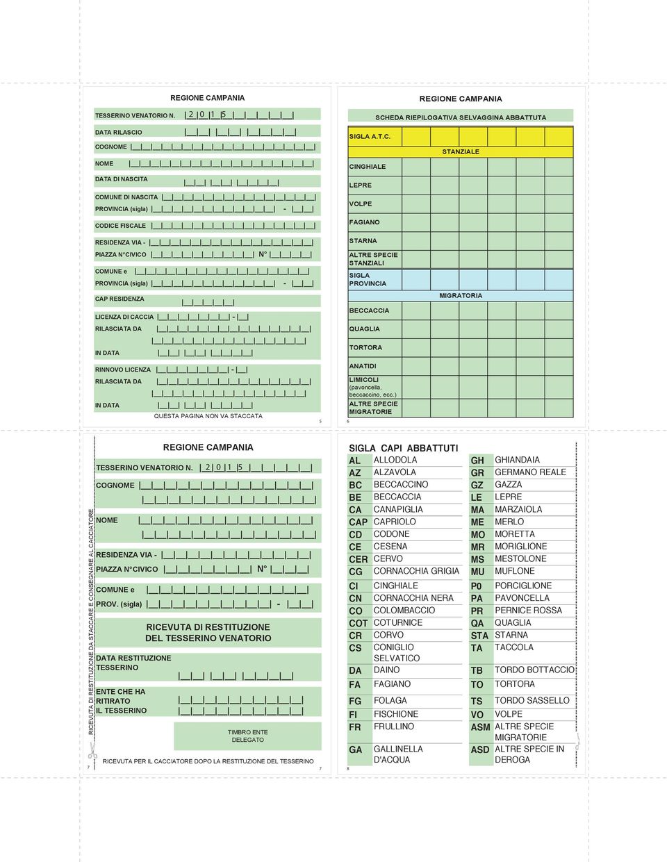 2 0 1 5 DATA RILASCIO GNO NO DATA DI NASCITA MUNE DI NASCITA PROVINCIA (sigla) - DI SLE RESIDENZA VIA - PIZA N CIVI N MUNE e PROVINCIA (sigla) P RESIDENZA LINZA DI CCIA - RILASCIATA DA IN DATA -