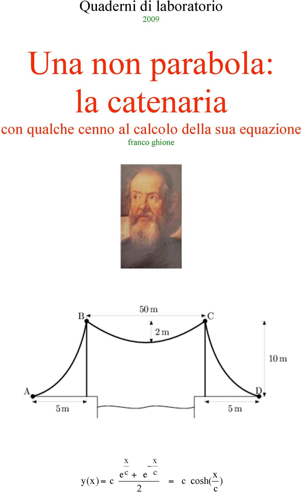 al calcolo della sua equazione fanco