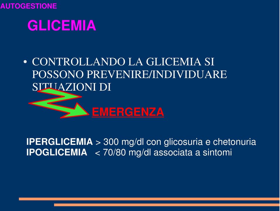 EMERGENZA IPERGLICEMIA > 300 mg/dl con glicosuria
