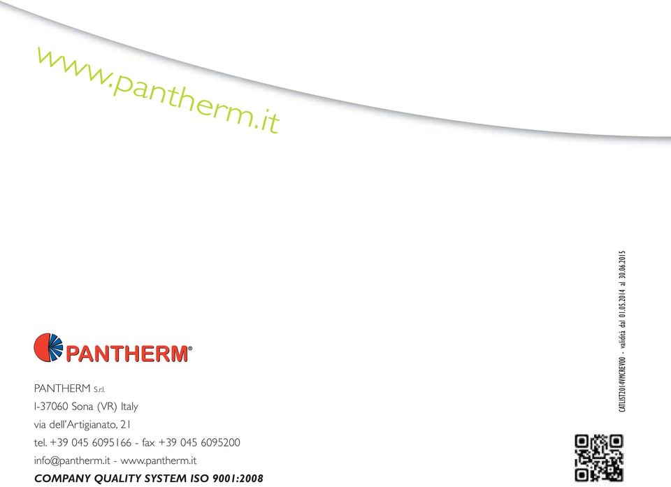 +39 045 6095166 - fax +39 045 6095200 info@pantherm.