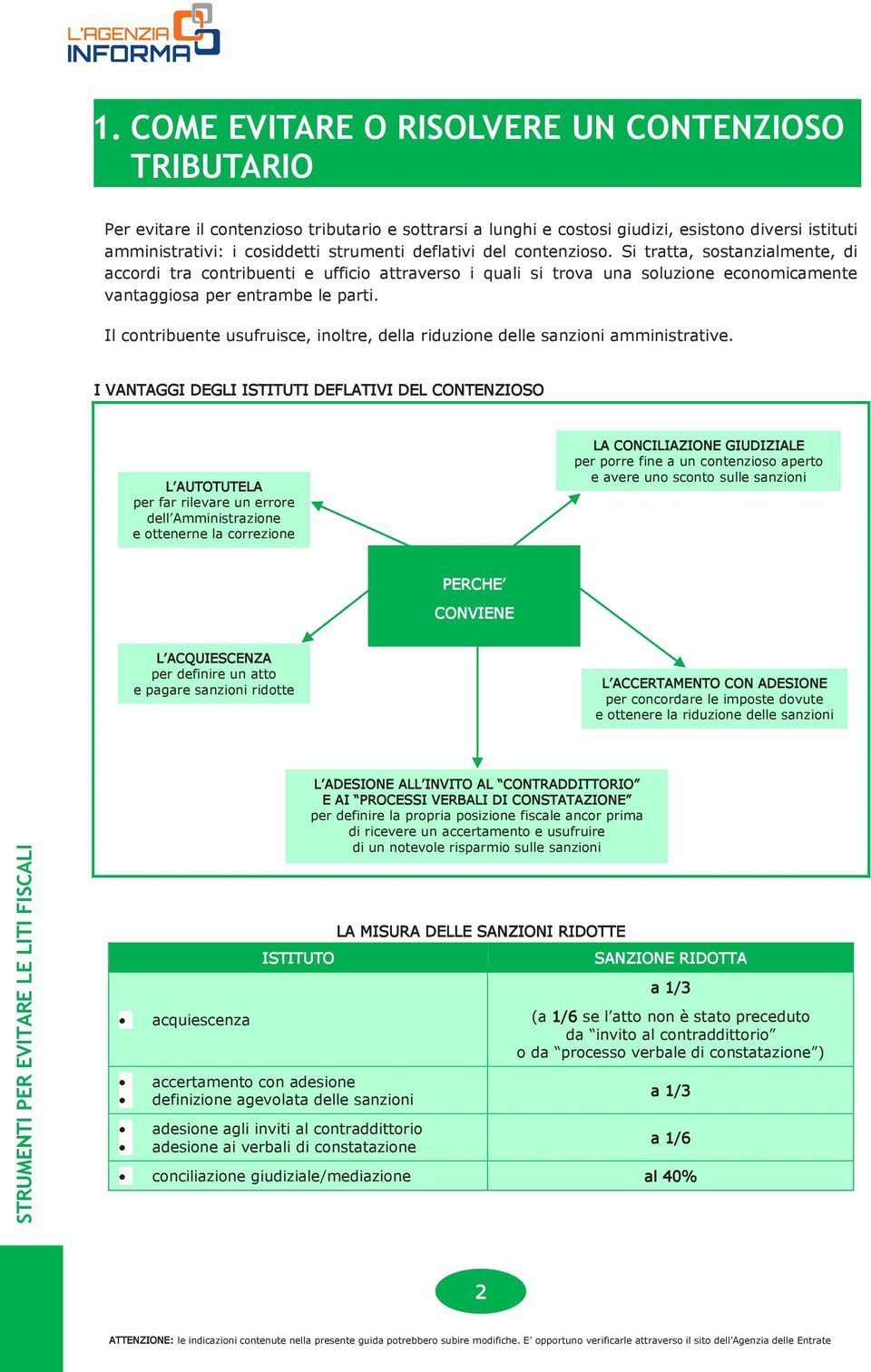 Il contribuente usufruisce, inoltre, della riduzione delle sanzioni amministrative.