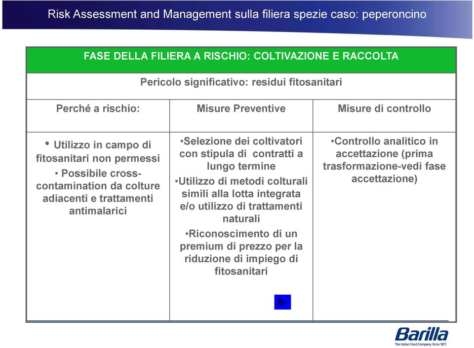 coltivatori con stipula di contratti a lungo termine Utilizzo di metodi colturali simili alla lotta integrata e/o utilizzo di trattamenti naturali