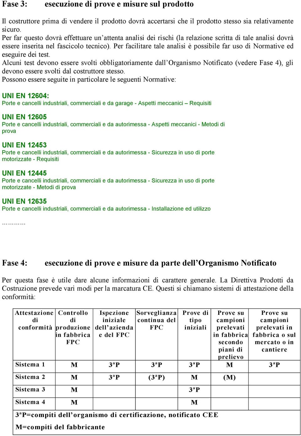 Per facilitare tale analisi è possibile far uso di Normative ed eseguire dei test.