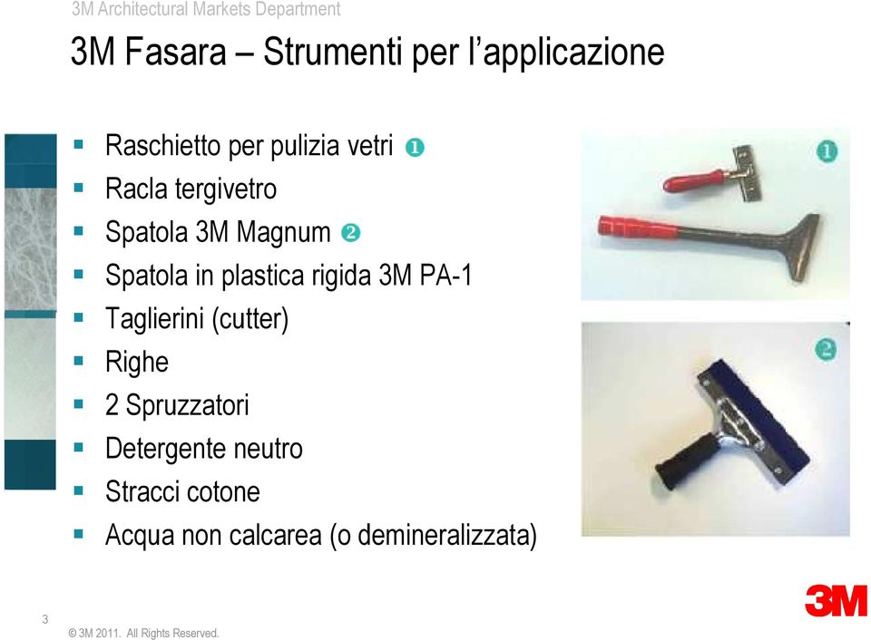 rigida 3M PA-1 Taglierini (cutter) Righe 2 Spruzzatori