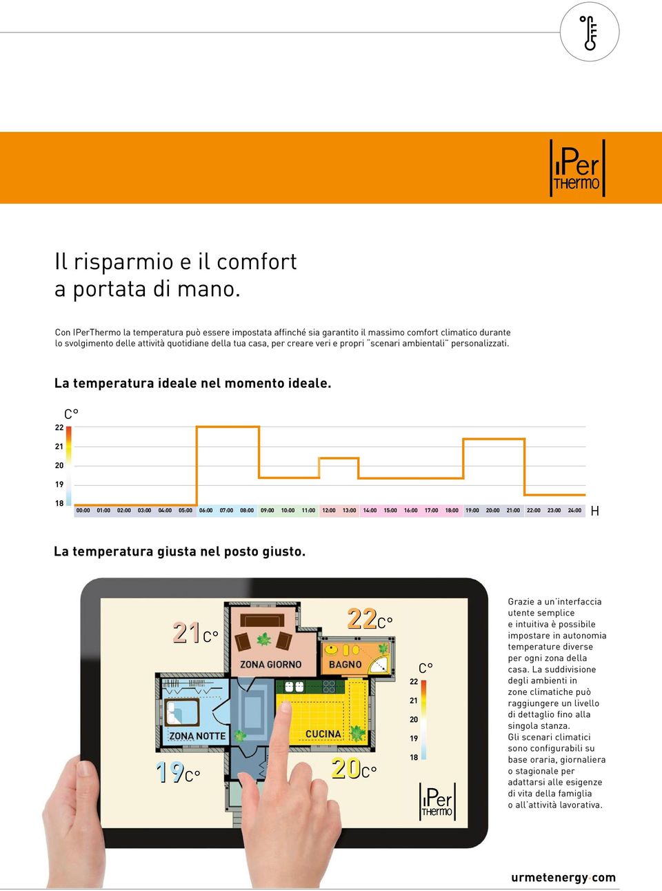 scenari ambientali personalizzati. La temperatura ideale nel momento ideale.