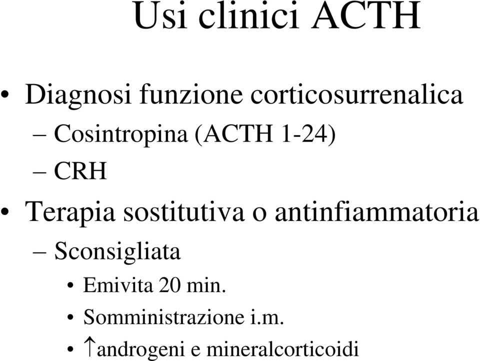 Terapia sostitutiva o antinfiammatoria