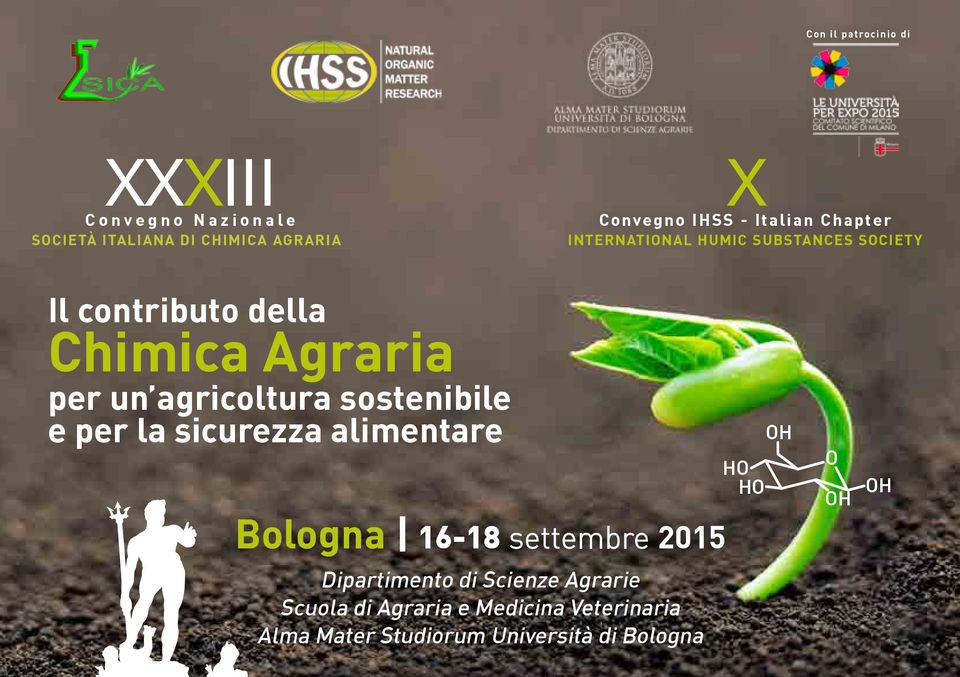 agricoltura sostenibile e per la sicurezza alimentare Bologna 16-18 settembre 2015 Dipartimento di