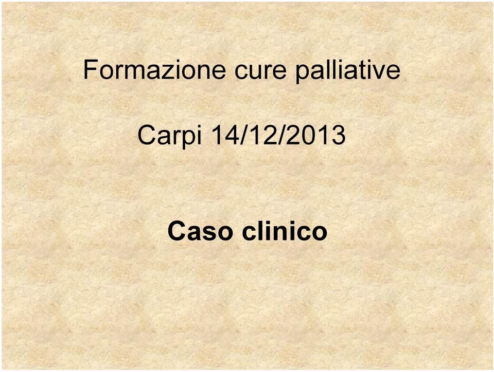 palliative